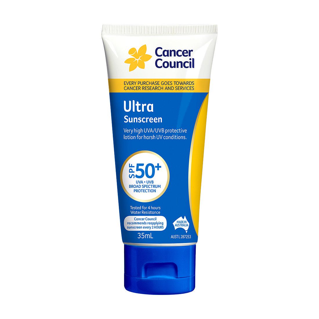 Cancer Council Ultra Sunscreen 4Hr Water-Resistant SPF 50+