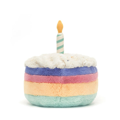 Jellycat Amuseables Rainbow Birthday Cake 15cm