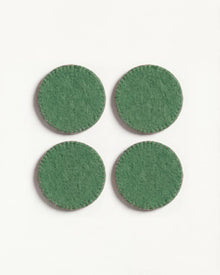 Aveva Spring Green Wool Coaster set of 4