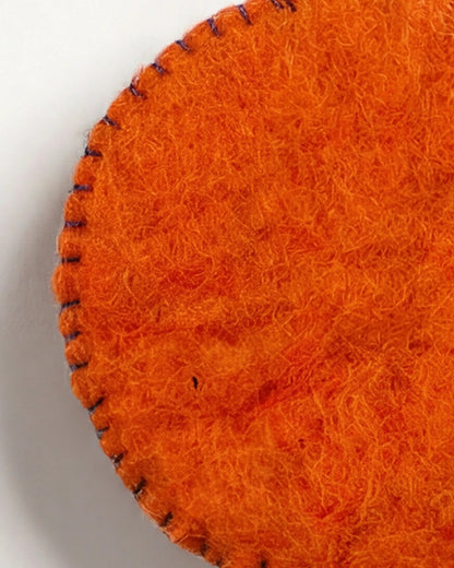 Aveva Coral Wool Coaster set of 4