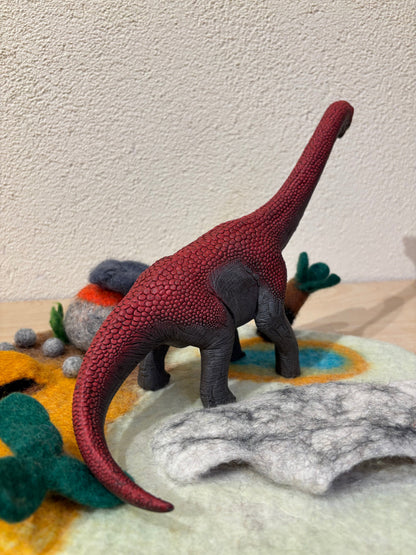 Schleich Brachiosaurus Red Extra Large Figurine Dinosaur Collection Animal Figurines 3yrs+
