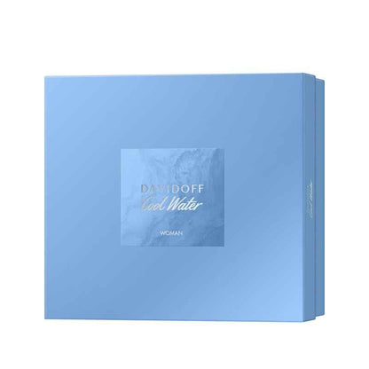 Davidoff Cool Water Women Eau de Toilette100ml + Shower Gel 75ml & Body Lotion 75ml Set