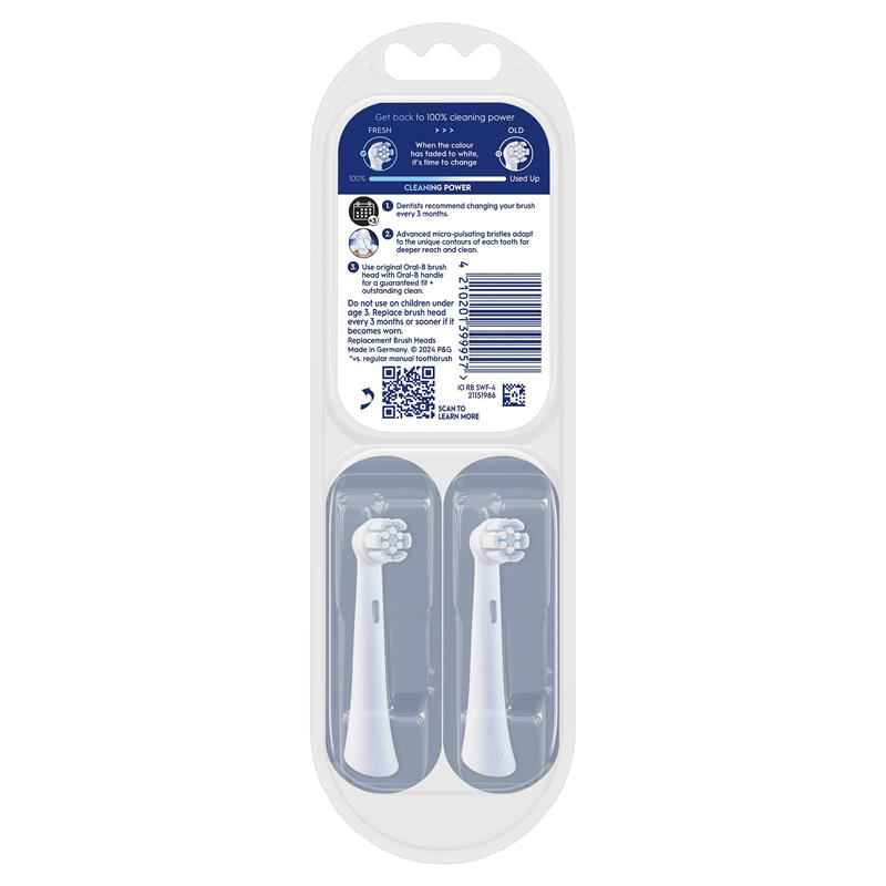 Oral B Power Toothbrush iO Clean & Gum Protect Refills White 4 Pack