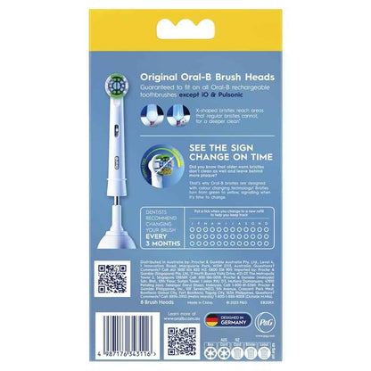 Oral B Power Toothbrush Everyday Clean Refills 8 Pack