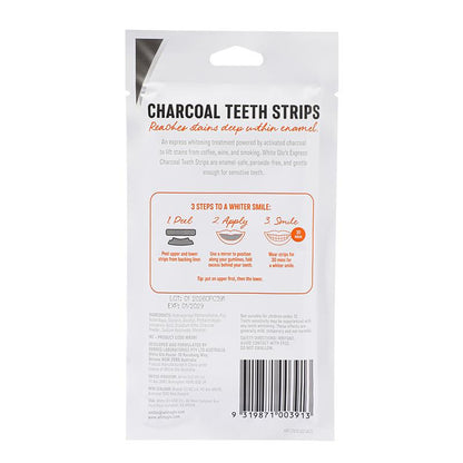 White Glo Charcoal Teeth Strips Express Glo