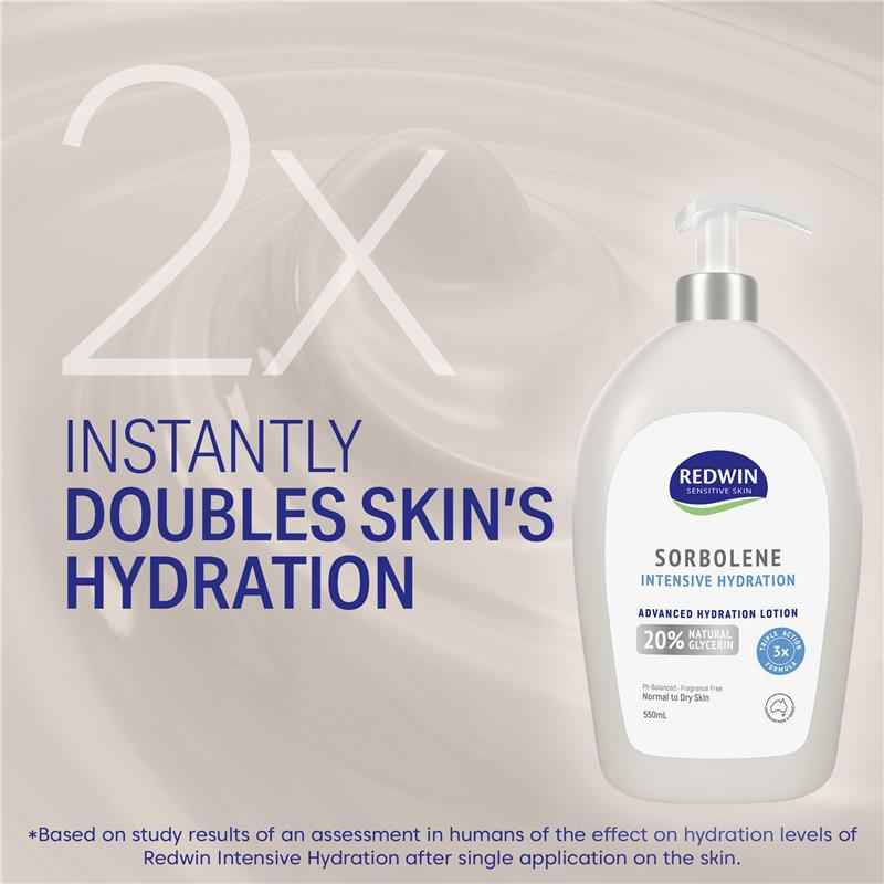 Redwin Sorbolene Intensive Hydration Lotion 550ml