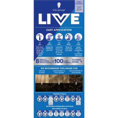 Schwarzkopf Live Colour Permanent 3.0 Dark Brown