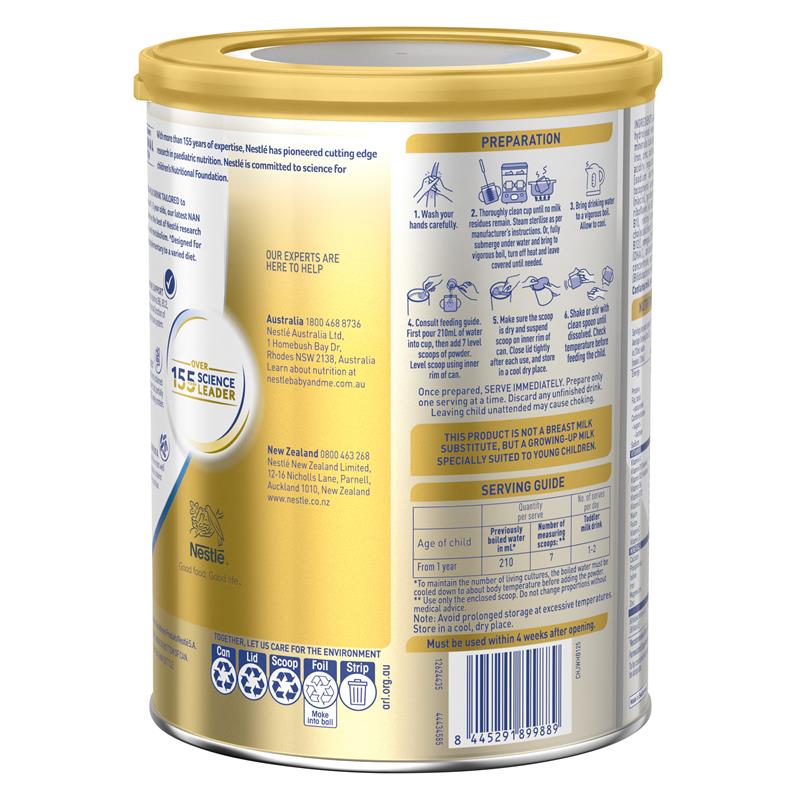 Nestle NAN SupremePro 3 Premium Toddler Milk Drink Powder From 1 Year 800g