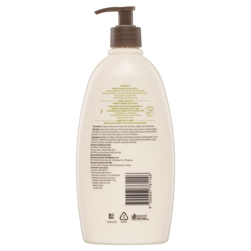 Aveeno Daily Moisturising Fragrance Free Body Lotion 532mL