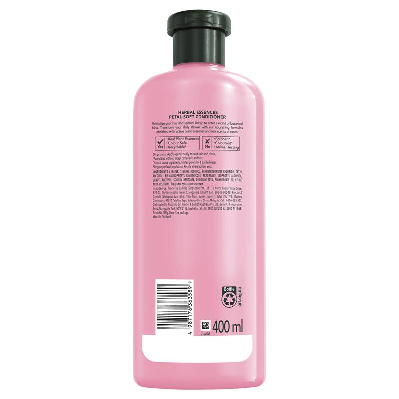 Herbal Essences Conditioner Petal Soft Rose Haircare 400ml