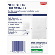 Elastoplast Non-Stick Wound Dressing 7.5cm x 5cm 5 Pack