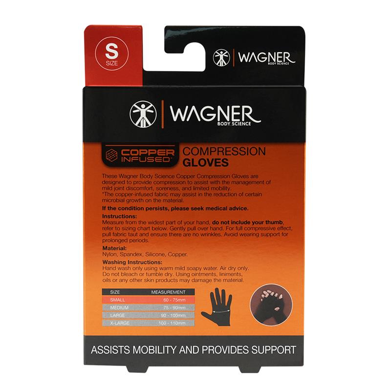 Wagner Body Science Copper Infused Gloves Small