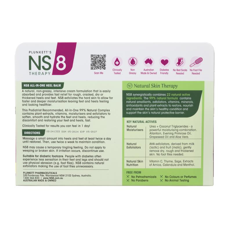 Plunketts NS8 Heel Balm Complex 125ml