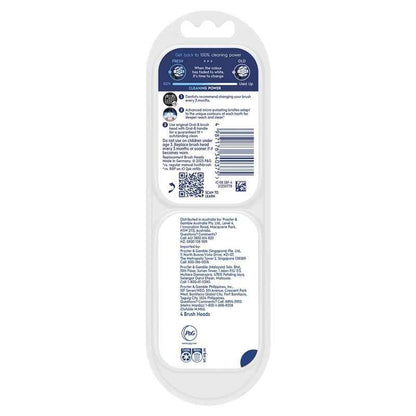 Oral B Power Toothbrush iO Clean and Gum Protect Refills Black 4 Pack