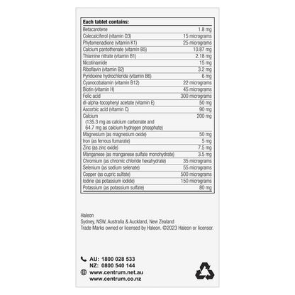 Centrum Advance 150 Tablets Exclusive Size