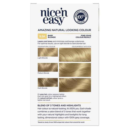 Clairol Nice N Easy 9.5A Natural Baby Blonde Permanent Hair Colour