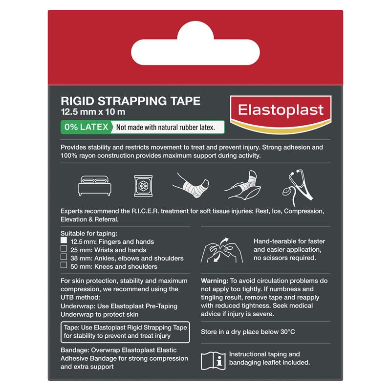 Elastoplast 36001 Sport Rigid Strapping Tape 12.5mmx10m Tan - GimmeNow