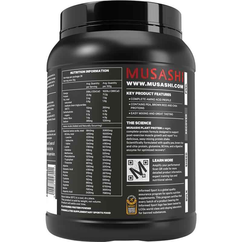 Musashi Plant Protein Vanilla 900g