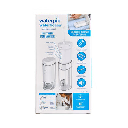 Waterpik Cordless Slide Travel Water Flosser White
