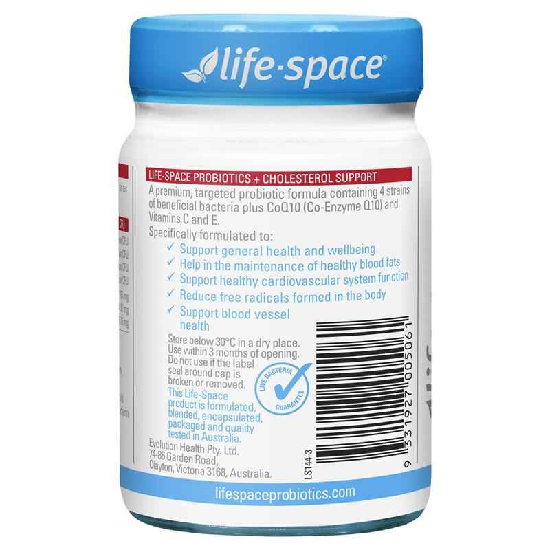 Life-Space Probiotic + Cholesterol Support 50 Capsules