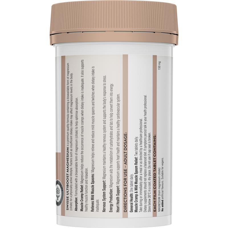 Swisse Ultiboost Magnesium 200 Tablets - GimmeNow