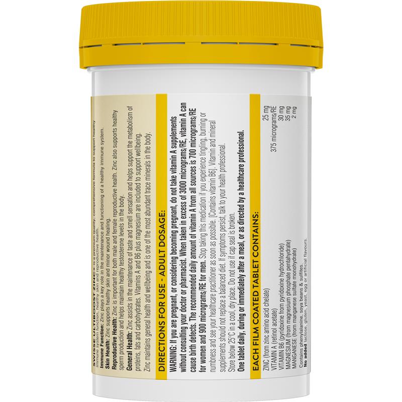 Swisse Zinc+ 120 Tablets