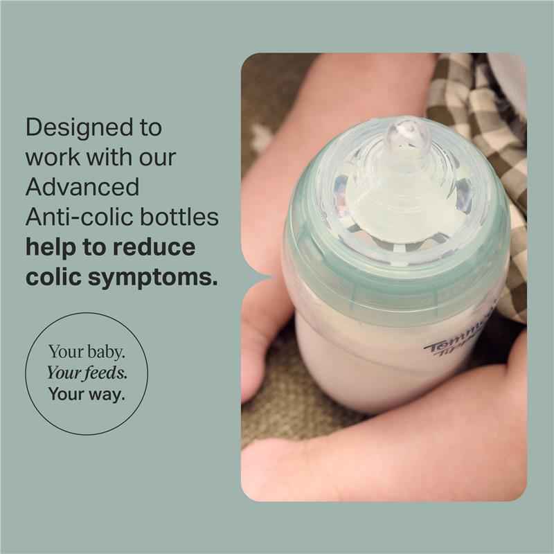 Baby Bottle Teats, Fast Flow, Silicone, 2 Pack