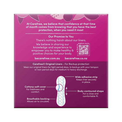 Carefree Original Unscented Panty Liners 48 Pack