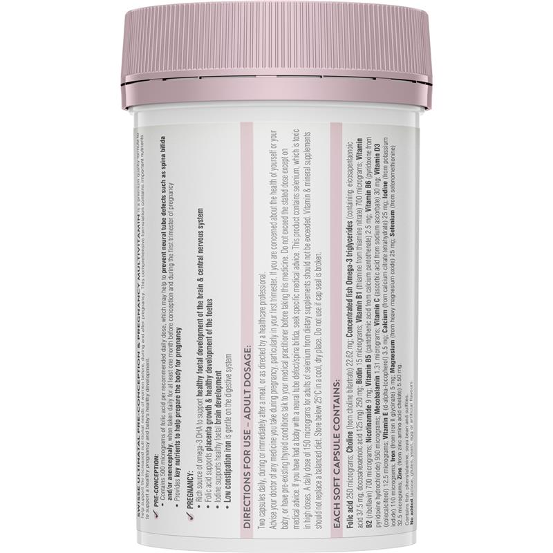Swisse Ultinatal Pre Conception & Pregnancy 180 Capsules - GimmeNow