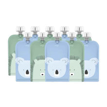 On The Go Food Pouch Cerulean & Sage 120ml Animal Print 10 Pack