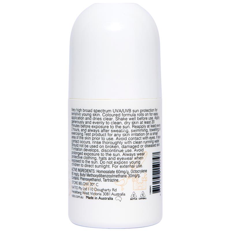 Natio Kids Everyday Sensitive Sunscreen SPF 50+ Roll On 100ml