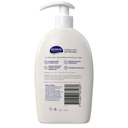 Redwin Sorbolene Daily Moisturiser  550ml
