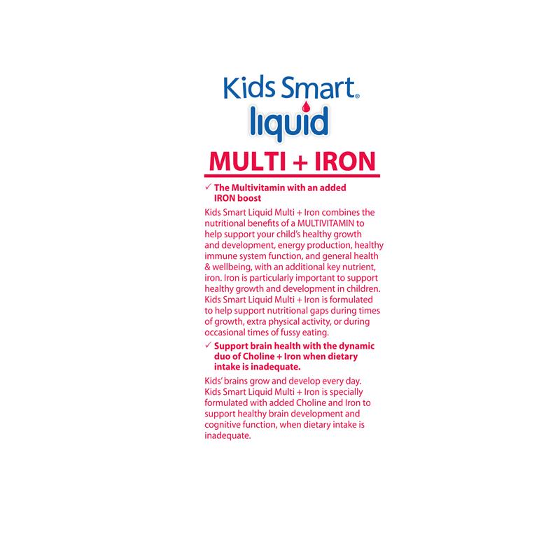 Nature's Way Kids Smart Liquid Multi + Iron 200ml