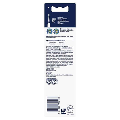 Oral B Power Toothbrush Everyday Clean Refills 2 Pack