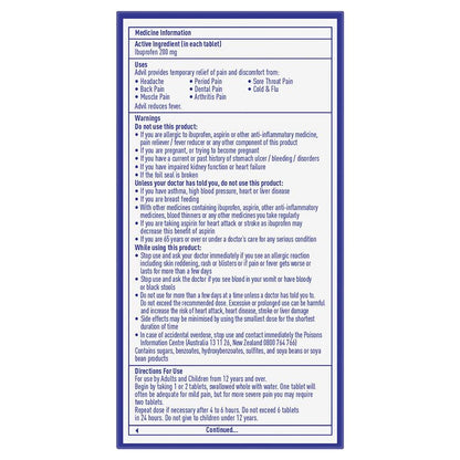 Advil Ibuprofen Pain Relief 24 Tablets