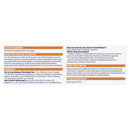 Voltaren Pain Relief Gel No Mess Applicator 75g