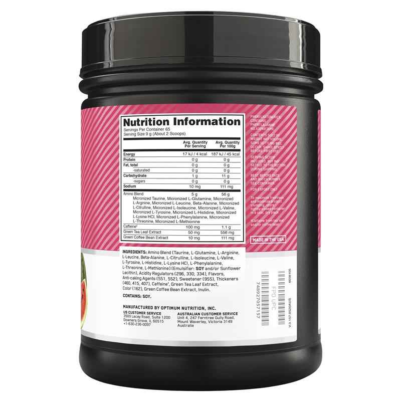 Optimum Nutrition Amino Energy Watermelon 65 Serve 585g