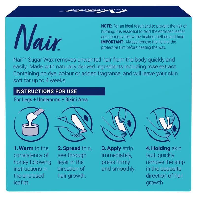 Nair Sensitive Sugar Wax for Body & Legs 350ml