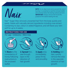 Nair Sensitive Sugar Wax for Body & Legs 350ml