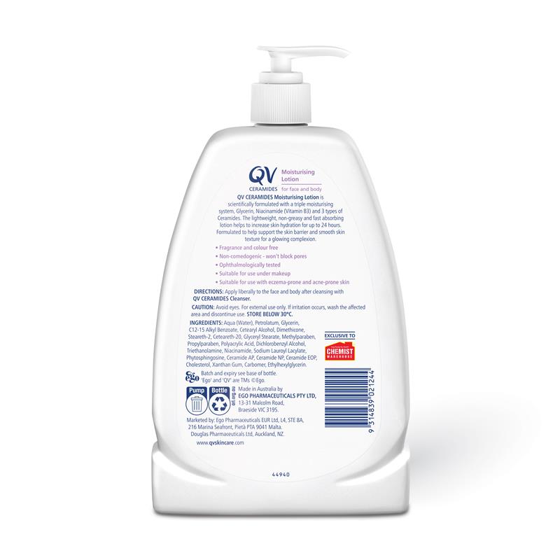 Ego QV Ceramides Moisturising Lotion 1.25L Exclusive Size