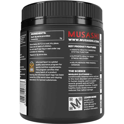 Musashi Glutamine Unflavoured 350g