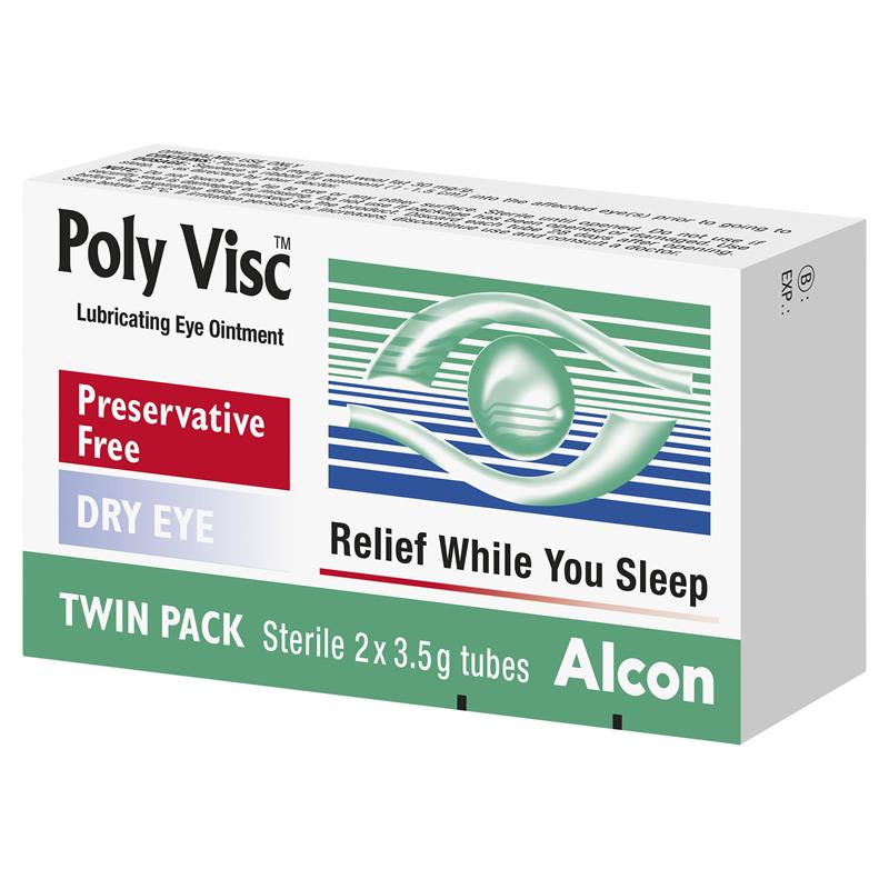 Polyvisc Eye Ointment Tubes 2 x 3.5g