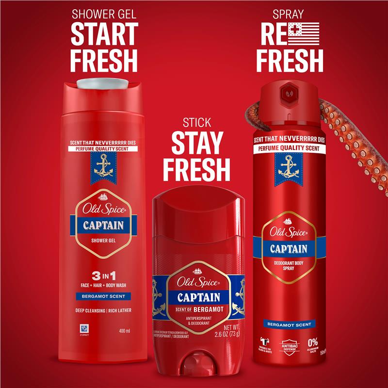 Old Spice Captain Antiperspirant Deodorant 73g