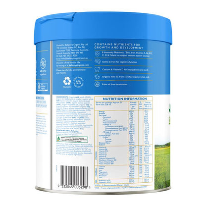 Bellamys Organic Step 4 Junior Milk Drink 800g