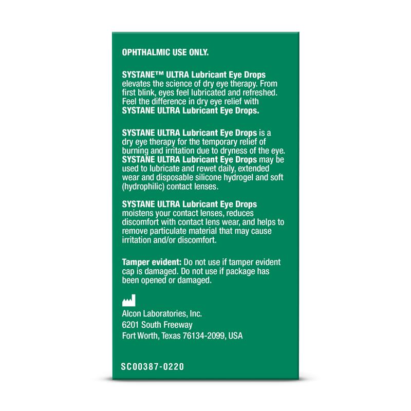 Systane Ultra Lubricant Eye Drops 10ml