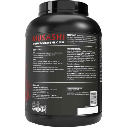 Musashi Shred And Burn Chocolate 2kg