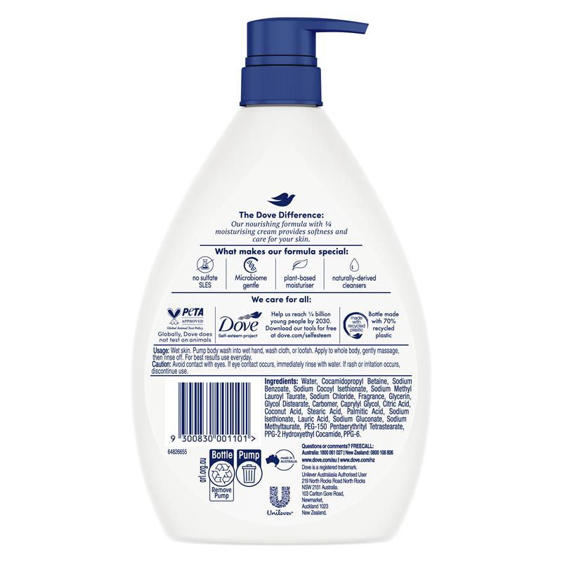Dove Essential Care Triple Hydrate Body Wash 1 Litre