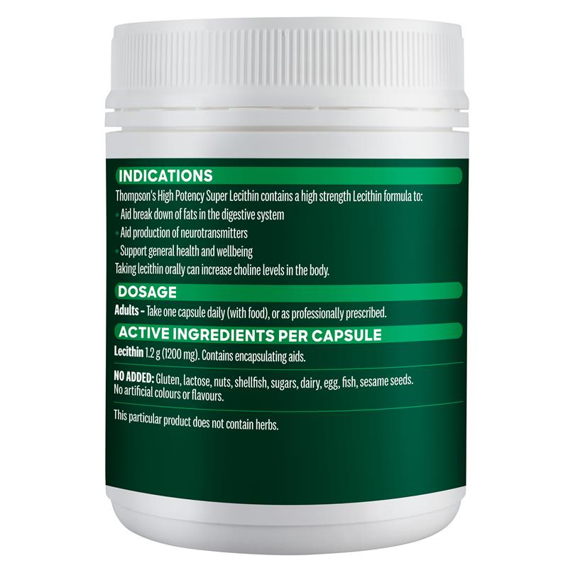 Thompson's High Potency Super Lecithin 200 Capsules