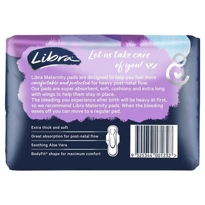 Libra Extra Long Maternity Pads Wings 10 Pack