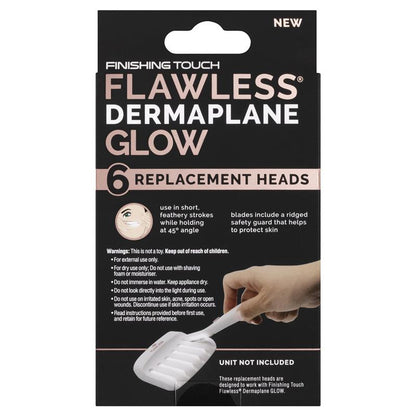 Flawless Finishing Touch Dermaplane Glow Replacement Heads 6 Pack